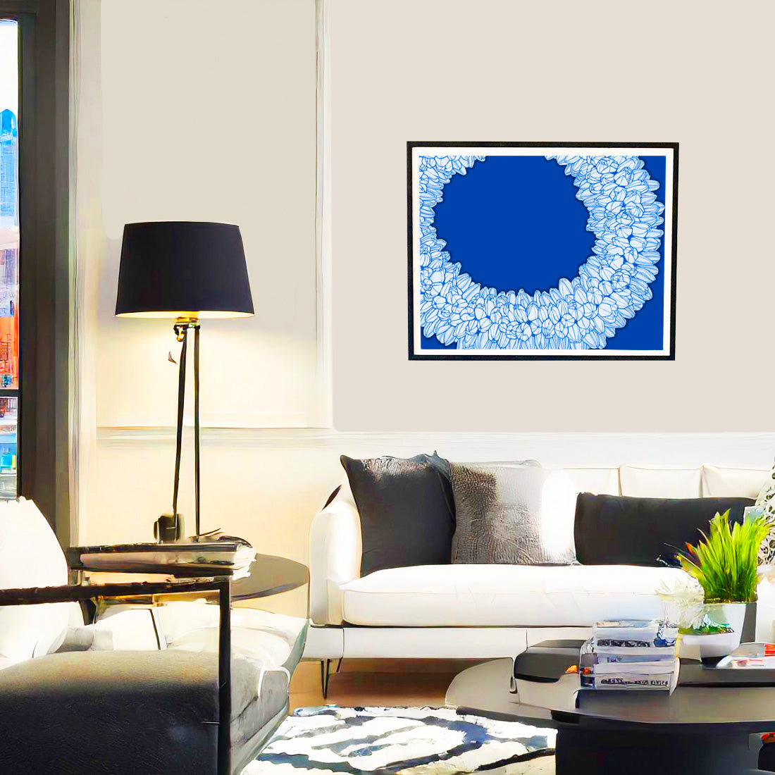 pikake lei flower wall art print by Judd Boloker. Made in Hawaii. Hawaiian flower painting. Hawaiian wall décor.