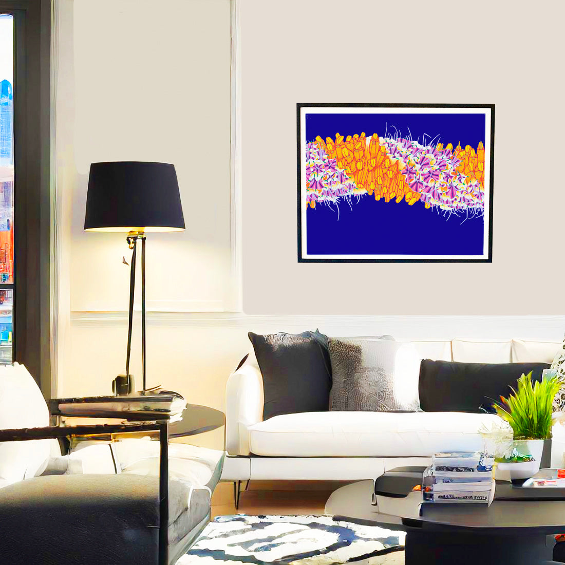 Cigar Flower Lei. lei flower wall art print by Judd Boloker. Made in Hawaii. Hawaiian flower painting. Hawaiian wall décor.