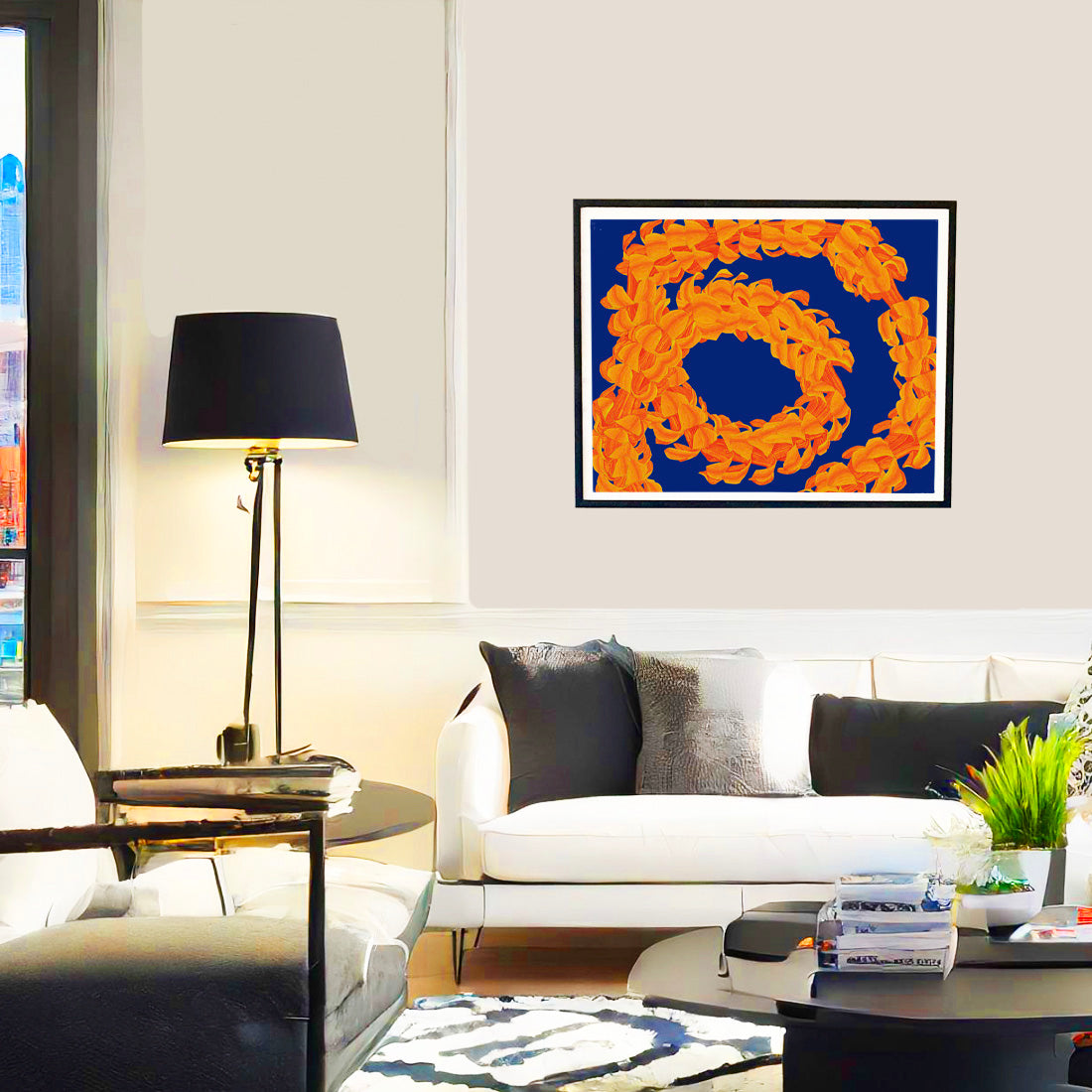 Pua Kenikeni lei flower wall art print by Judd Boloker. Made in Hawaii. Hawaiian flower painting. Hawaiian wall décor.