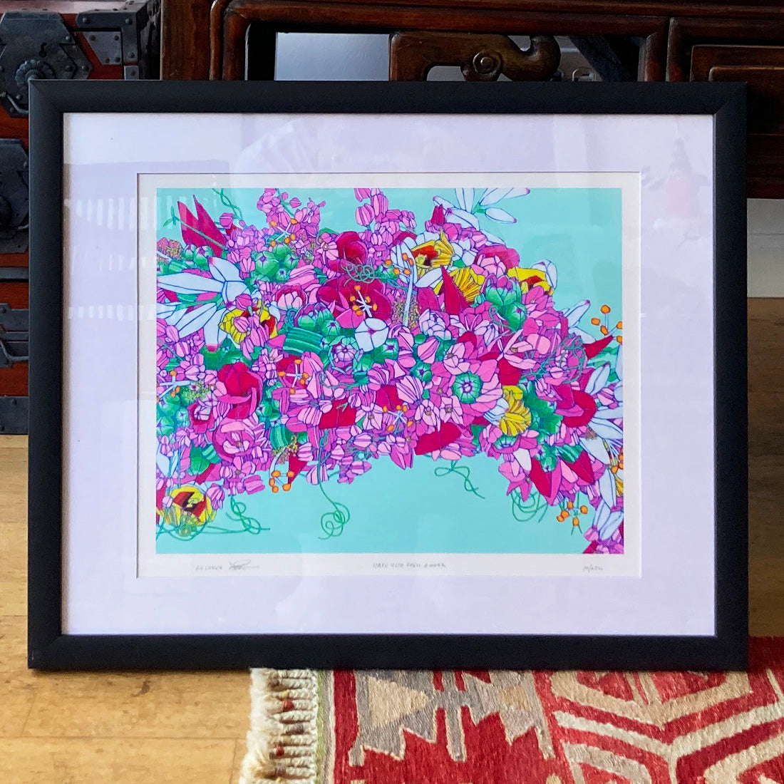 Shell GingerLei Flower Art Print - Made in Hawaii by Oahu visual artist Judd Boloker.  Fine Art from Hawaii.